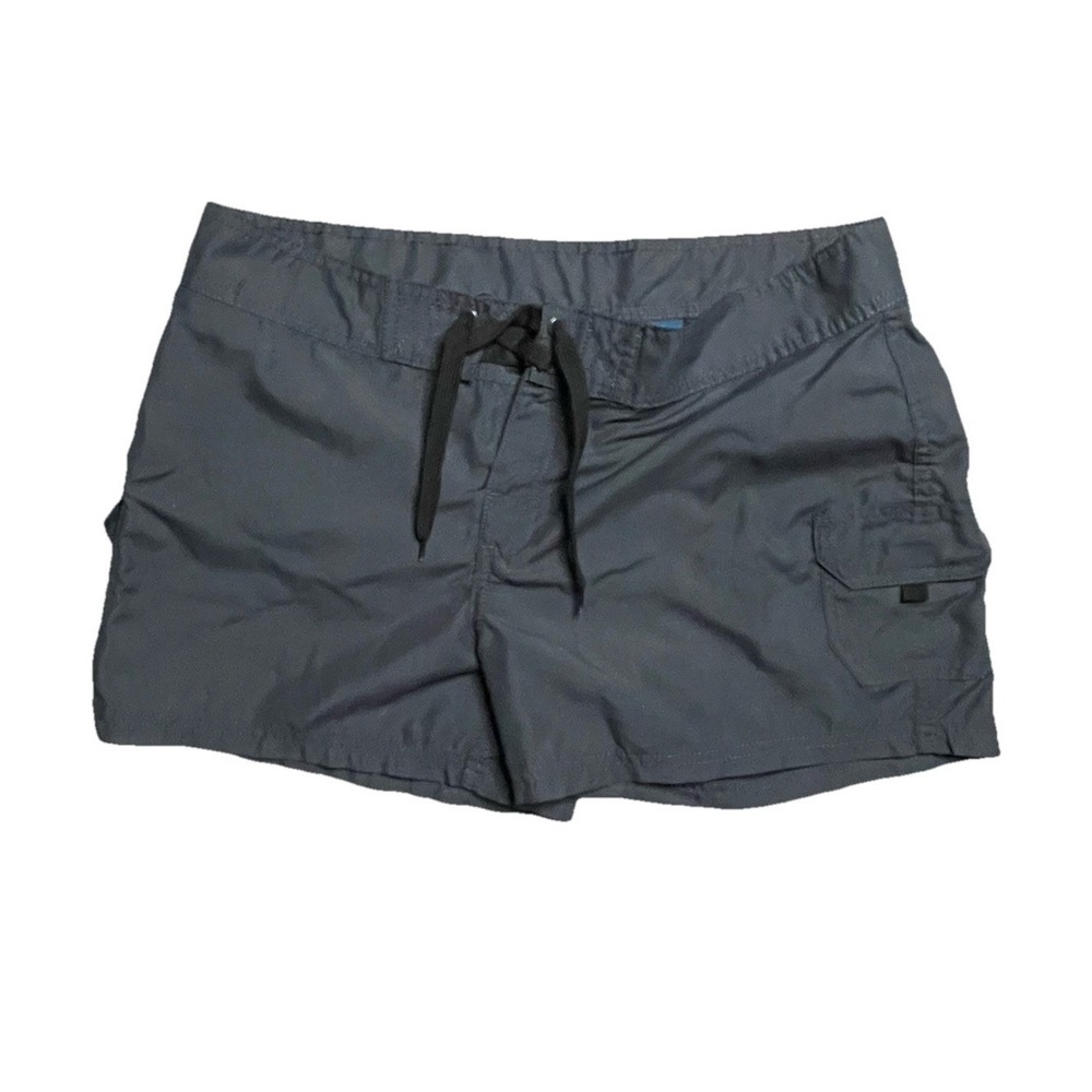 Okanu SLATE GREY SURF SWIMMING SHORTS WOMEN'S SIZE 10
